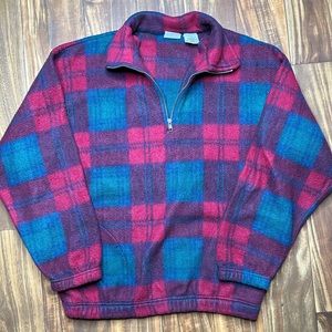 Plaid Pullover